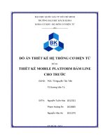 THIẾT KẾ MOBILE PLATFORM BÁM LINE CHO TRƯỚC