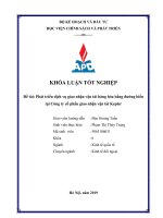 (Luận văn) phát triển dịch vụ giao nhận vận tải hàng hóa bằng đường biển tại công ty cổ phần giao nhận vận tải kepler