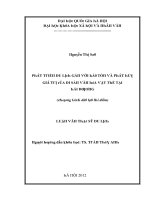 Luận văn phát triển du lịch gắn bảo tồn và phát huy giá trị của di sản văn hóa vật thể tại hải dương