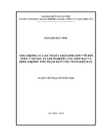 Luận văn ảnh hưởng của chủ nghĩa hiện sinh đối với đời sống văn hóa xã hội phương tây hiện đại và định hướng tiếp nhận nó ở việt nam