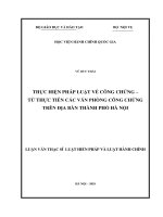 (Luận văn) thực hiện pháp luật về công chứng   từ thực tiễn các văn phòng công chứng trên địa bàn thành phố hà nội