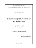Luận văn thế giới nghệ thuật trong ký của hà minh đức