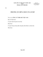 Phương án chữa cháy cơ  sở công ty gỗ