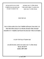 Luận văn thực hành chính sách thị trường kéo kích thích nhu cầu đổi mới công nghệ ở các doanh nghiệp công nghiệp nghiên cứu trường hợp nhóm ngành công nghiệp dệt tỉnh nam định