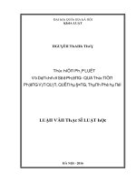 Luận văn thực hiện pháp luật về dân chủ cơ sở ở phường qua thực tiễn phường văn quán quận hà đông thành phố hà nội