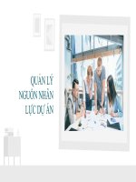 Tiểu luận - Quản lý dự án - Đề tài - Quản Lý Nguồn Nhân Lực Dự Án