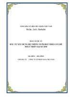 Tiểu Luận  - Quản Lý Dự Án - Đề Tài -  Dự Án Đầu Tư Xây Dựng Hệ Thống Nuôi Heo Theo Cơ Chế Phát Triển Sạch Cdm Tại Hòa Bình  Chủ Đầu Tư   Công Ty Cổ Phần Sana Việt Nam