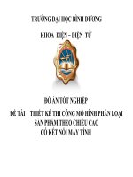 Đồ Án Tốt Nghiệp -  Đề Tài - Thiết Kế Thi Công Mô Hình Phân Loại Sản Phẩm Theo Chiều Cao Có Kết Nối Máy Tính