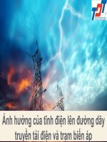 Báo Cáo  - Kỹ Thuật An Toàn Điện - Đề Tài - Ảnh Hưởng Của Tĩnh Điện Lên Đường Dây Truyền Tải Điện Và Trạm Biến Áp