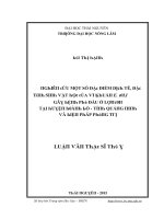 Luận văn nghiên cứu một số đặc điểm dịch tẻ đặc tính sinh vật học của vi khuẩn e coli gây bệnh phù đầu ở lợn con tại huyện hoành bồ tỉnh quảng ninh và biện pháp phòng trị