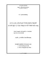 Luận văn lợi ích của công nhân trong doanh nghiệp có vốn đấu tư nước ngoài ở việt nam hiện nay