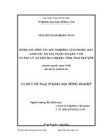 Luận văn đánh giá công tác bồi thường giải phóng mặt bằng dự án xây dựng hồ khe ván xã phủ lý huyện phú lương tỉnh thái nguyên