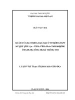 Luận văn quản lý hoạt động dạy học ở trường thpt huyện yên lạc tỉnh vĩnh phúc theo hướng ứng dụng công nghệ thông tin