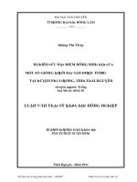 Luận văn nghiên cứu đặc điểm nông sinh học của một số giống bưởi đặc sản được trồng tại huyện phú lương tỉnh thái nguyên