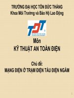 Báo Cáo  - Kỹ Thuật An Toàn Điện -  Chủ Đề : Mạng Điện Ở Trạm Điện Tàu Điện Ngầm