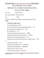 Đồ Án -chuyên ngành điện - Môn Học Cung Cấp Điện Phân Xưởng 5 tầng