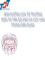 Báo Cáo  - Kỹ Thuật An Toàn Điện - Đề Tài  :Ảnh Hưởng Của Từ Trường Điện Từ Tần Số Cao Và Cực Cao Trong Dân Dụng
