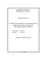 Luận văn nghiên cứu dự báo mưa lũ trung hạn cho vận hành hệ thống hồ chứa phòng lũ ứng dụng cho lưu vực sông cả