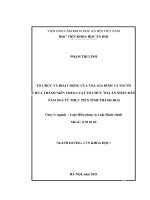 (Luận văn) tổ chức và hoạt động của toà gia đình và người chưa thành niên theo luật tổ chức toà án nhân dân năm 2014 từ thực tiễn tỉnh thanh hoá