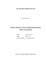 Khóa luận tốt nghiệp quản lý nhân lực tại cục kiểm định hải quan, tổng cục hải quan
