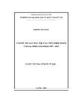 Luận văn thạc sĩ vấn đề thu hút vốn đầu tư trực tiếp nước ngoài vào bắc ninh giai đoạn 1997 2013