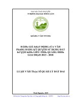 Luận văn đánh giá hoạt động của văn phòng đăng ký quyền sử dụng đất huyện bình liêu tỉnh quảng ninh giai đoạn 2013 2018
