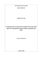 Luận văn các giải pháp quản lý nâng cao trình độ giáo viên dạy thực hành nghề may công nghiệp tại trường cao đẳng công nghiệp nam định