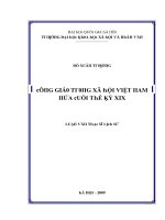 Luận văn thạc sĩ công giáo trong xã hội việt nam nửa cuối thế kỷ xix