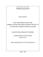 Luận văn phát triển đội ngũ giảng viên trường cao đẳng công nghệ hà nội đáp ứng yêu cầu xây dựng nhà trường trong bối cảnh mới