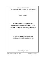 Luận văn đánh giá hiệu quả kinh tế sản xuất cam sành trên địa bàn huyện hàm yên tỉnh tuyên quang