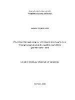Luận văn phát triển đội ngũ cộng tác viên thanh tra chuyên môn trường trung học phổ thông tỉnh nam định giai đoạn 2010 2015