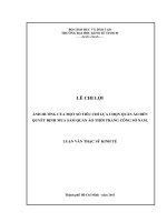 Luận văn thạc sĩ UEH ảnh hưởng của một số tiêu chí lựa chọn quần áo đến quyết định mua sắm quần áo thời trang công sở nam , luận văn thạc sĩ