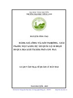 Luận văn đánh giá công tác bồi thường giải phóng mặt bằng dự án quốc lộ 18 đoạn đi qua địa bàn thành phố cẩm phả