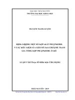 Luận văn định lượng một số hợp chất polyphenol và sự biểu hiện của gen mã hóa enzyme tham gia tổng hợp polyphenol ở chè