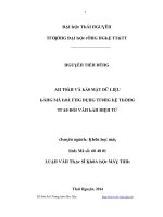 Luận văn an toàn và bảo mật dữ liệu bằng mã hóa ứng dụng trong hệ thống trao đổi văn bản điện tử