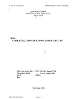 Tieu luan đề tài thiết kế hệ thống đèn giao thông tại ngã tư