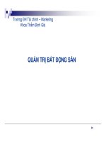 Bài Giảng Quản Trị Bất Động Sản ( combo full slides 5 chương )