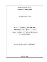 Luận văn quản lý hoạt động chuyên môn theo tiếp cận nghiên cứu bài học tại các trường tiểu học huyện ba chẽ tỉnh quảng ninh