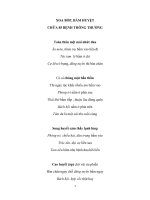 Thơ chữa bệnh (bằng bấm huyệt)