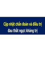 Cập Nhật Chẩn Đoán Và Điều Trị Đau Thắt Ngực Kháng Trị