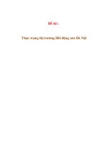 Tiểu Luận Định Giá Bất Động Sản  Đề Tài  Thực Trạng Thị Trường Bất Động Sản Hà Nội