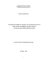 Luận văn xây dựng hệ thống lý thuyết bài tập phần hóa hữu cơ dùng trong bồi dưỡng học sinh giỏi hóa trung học phổ thông không chuyên
