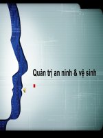 Tiểu Luận - Quản Trị Bất Động Sản - Đề Tài - Quản Trị An Ninh & Vệ Sinh  Tại Tòa Nhà Tms Building Công Ty Giao Nhận Ngoại Thương Tms