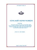 Ứng dụng nền tảng quản lí lớp học hiện đại classclap trong thực hiện chuyển đổi số nâng cao hiệu quả công tác chủ nhiệm lớp tại trường thpt diễn châu 4