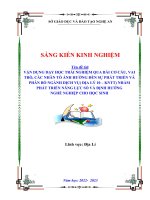 Sáng kiến vận dụng dạy học trải nghiệm qua bài cơ cấu, vai trò, đặc điểm, các nhân tố ảnh hưởng đến sự phát triển và phân bố dịch vụ nhằm phát triển năng lực số