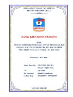 (Skkn 2023) áp dụng mô hình lớp học đảo ngƣợc trong dạy học chƣơng nguyên tố nhóm viia hóa học 10 nhằm phát triển năng lực tự học của học sinh