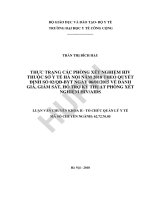 Thực trạng các phòng xét nghiệm hiv thuộc sở y tế hà nội năm 2018 theo quyết định số 02qđ byt ngày 06012015 về đánh giá, giám sát, hỗ trợ, kỹ thuật phòng xét nghiệm hivaids