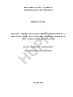 Kiến thức, thái độ, thực hành về phòng tránh đuối nước và một số yếu tố liên quan ở học sinh trung học cơ sở tại thị trấn na hang, tuyên quang năm 2021