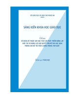 (Skkn 2023) sử dụng kĩ thuật dạy học tích cực phát triển năng lực hợp tác và năng lực giải quyết vấn đề cho học sinh trong chủ đề  hệ thức lượng trong tam giác
