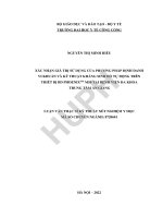 Xác nhận giá trị sử dụng của phương pháp định danh vi khuẩn và kỹ thuật kháng sinh đồ tự động trên thiết bị bd phoenixtm m50 tại bệnh viện đa khoa trung tâm an giang